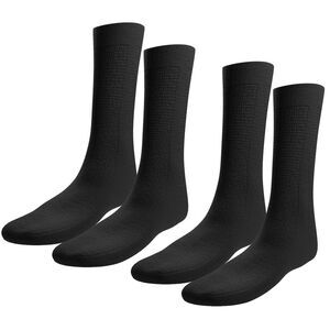 Balec 6 Pairs Men Plain Soft Casual Black Dress Socks